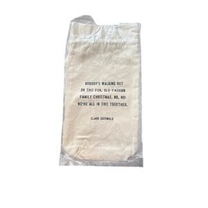 Beige Christmas Griswold Quote Gift Wine Bag
